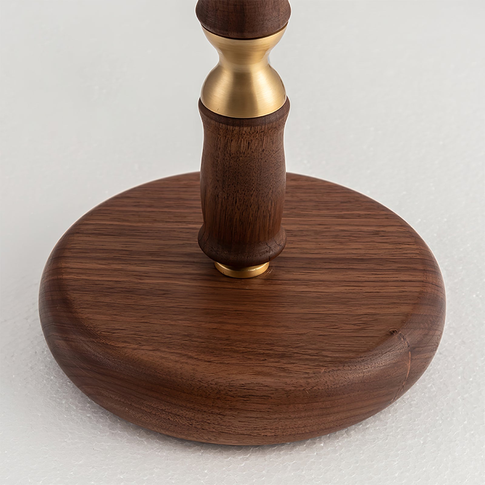 Pleated Walnut Table Lamp - Lumpaz