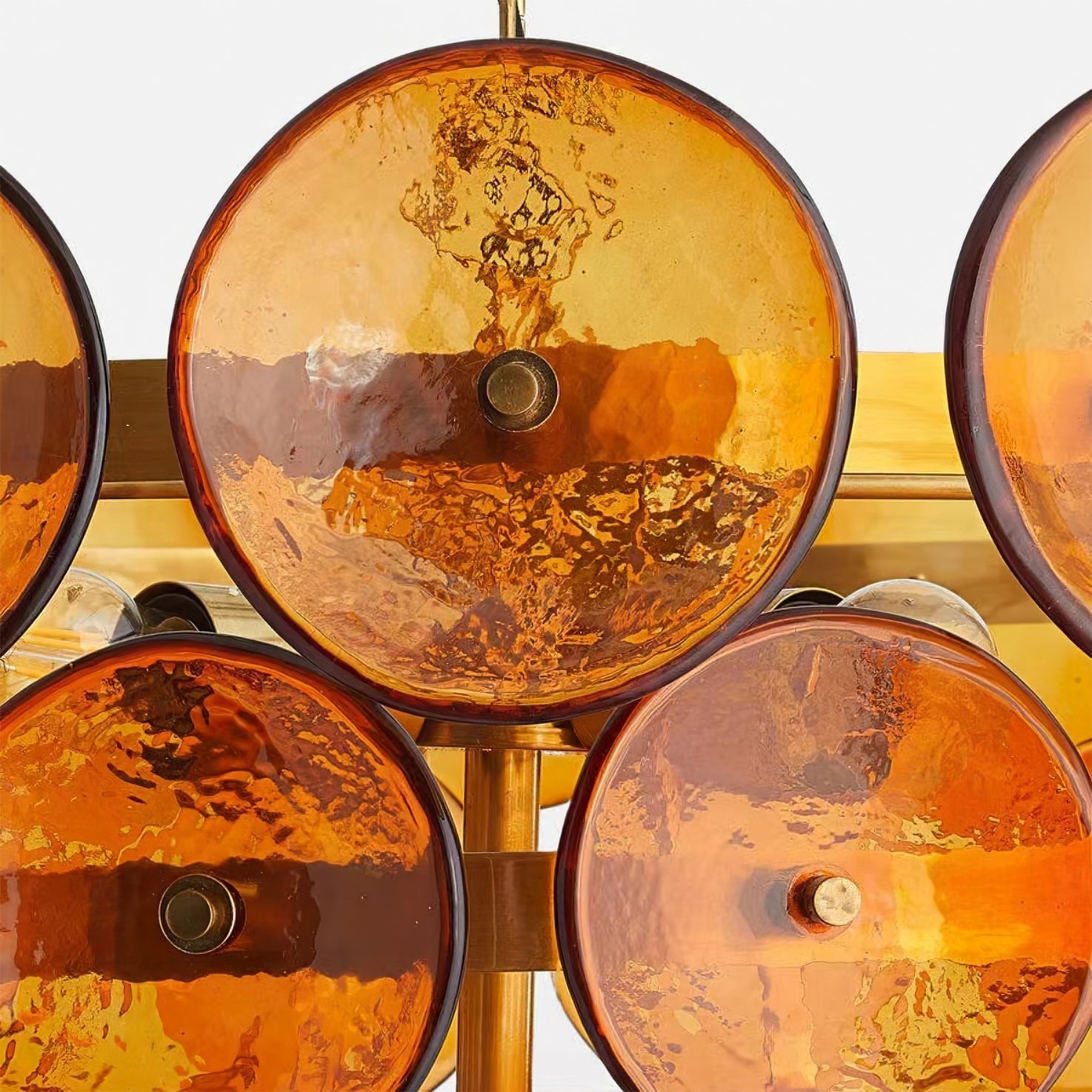 Solaris Disc Murano Chandelier - Lumpaz