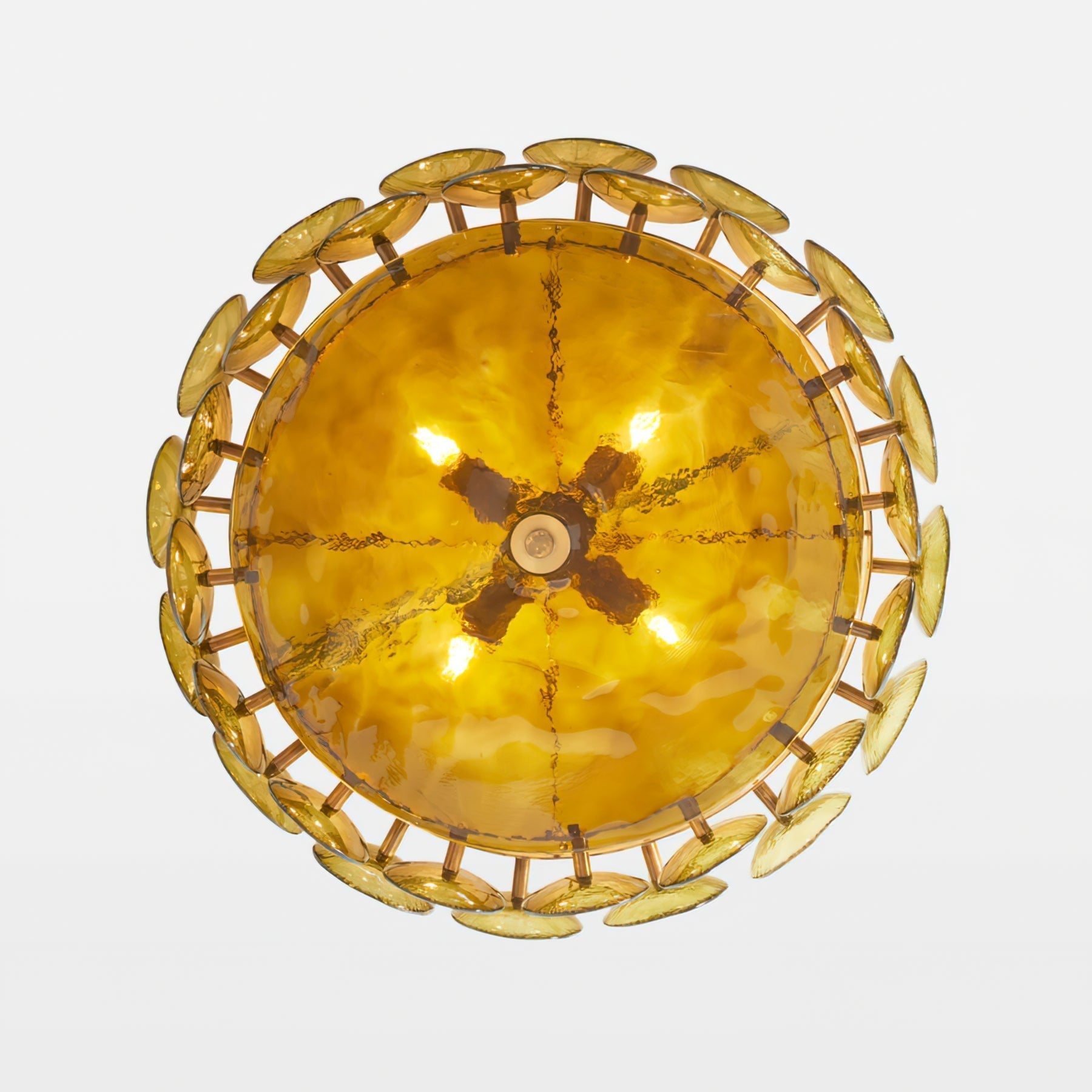 Solaris Disc Murano Chandelier - Lumpaz