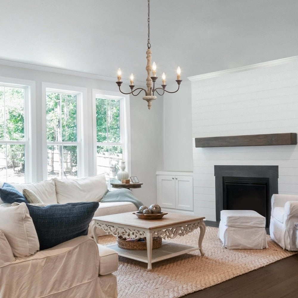 Candlestick Farmhouse chandelier - Lumpaz