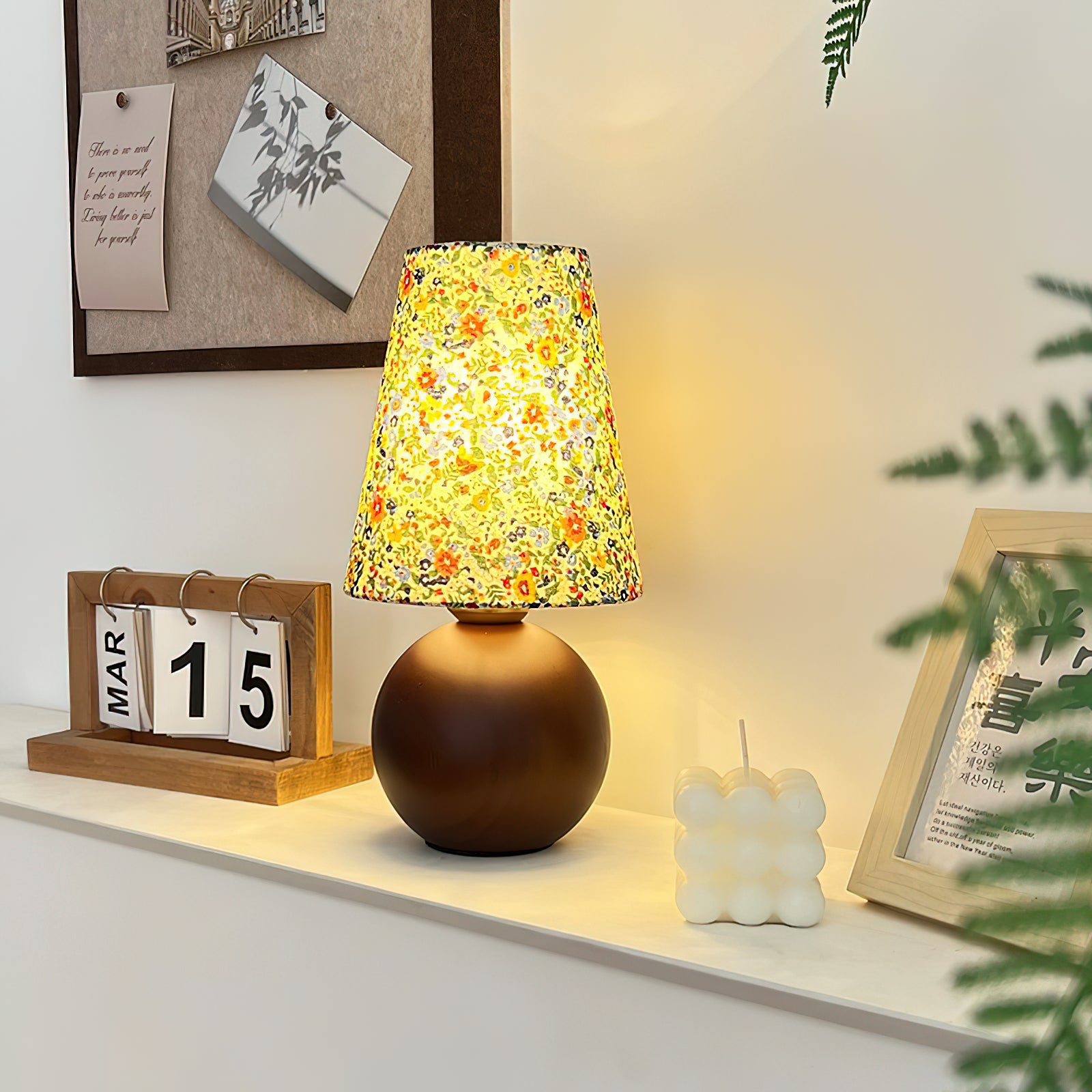 Elara Floral Glow Table Lamp - Lumpaz