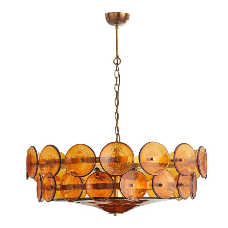 Solaris Disc Murano Chandelier - Lumpaz