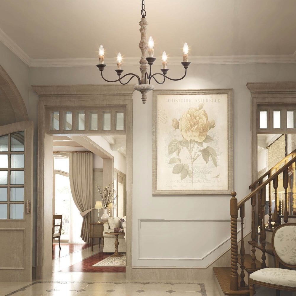 Candlestick Farmhouse chandelier - Lumpaz