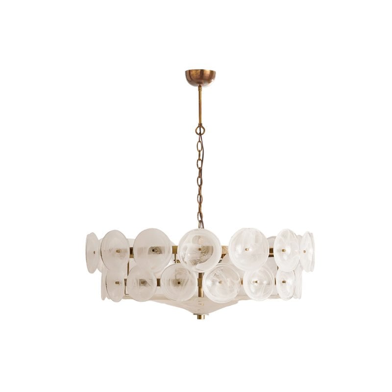 Solaris Disc Murano Chandelier - Lumpaz