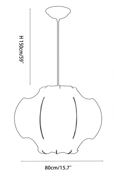 Moderne einfache kreative Seidenleuchte