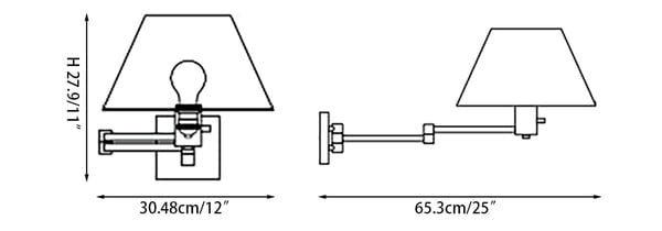 Lampada da Parete a Braccio Swing Classica