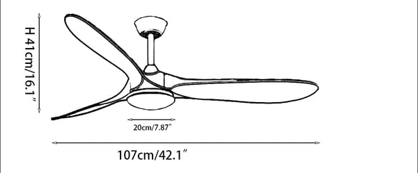 Modern ABS Ceiling Fan Light