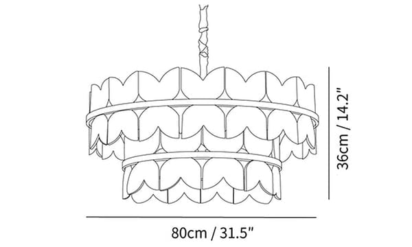 Patanga Alabaster Butterfly Chandelier