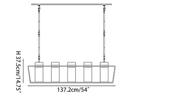 Presidio Large Linear Chandelier