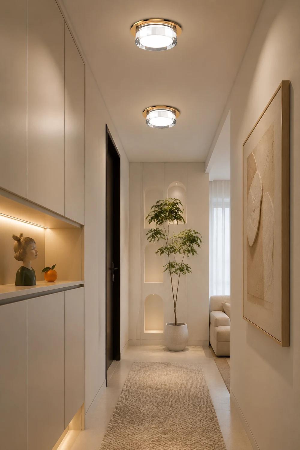 Mini Hallway LED Crystal Ceiling Light - Lumpaz