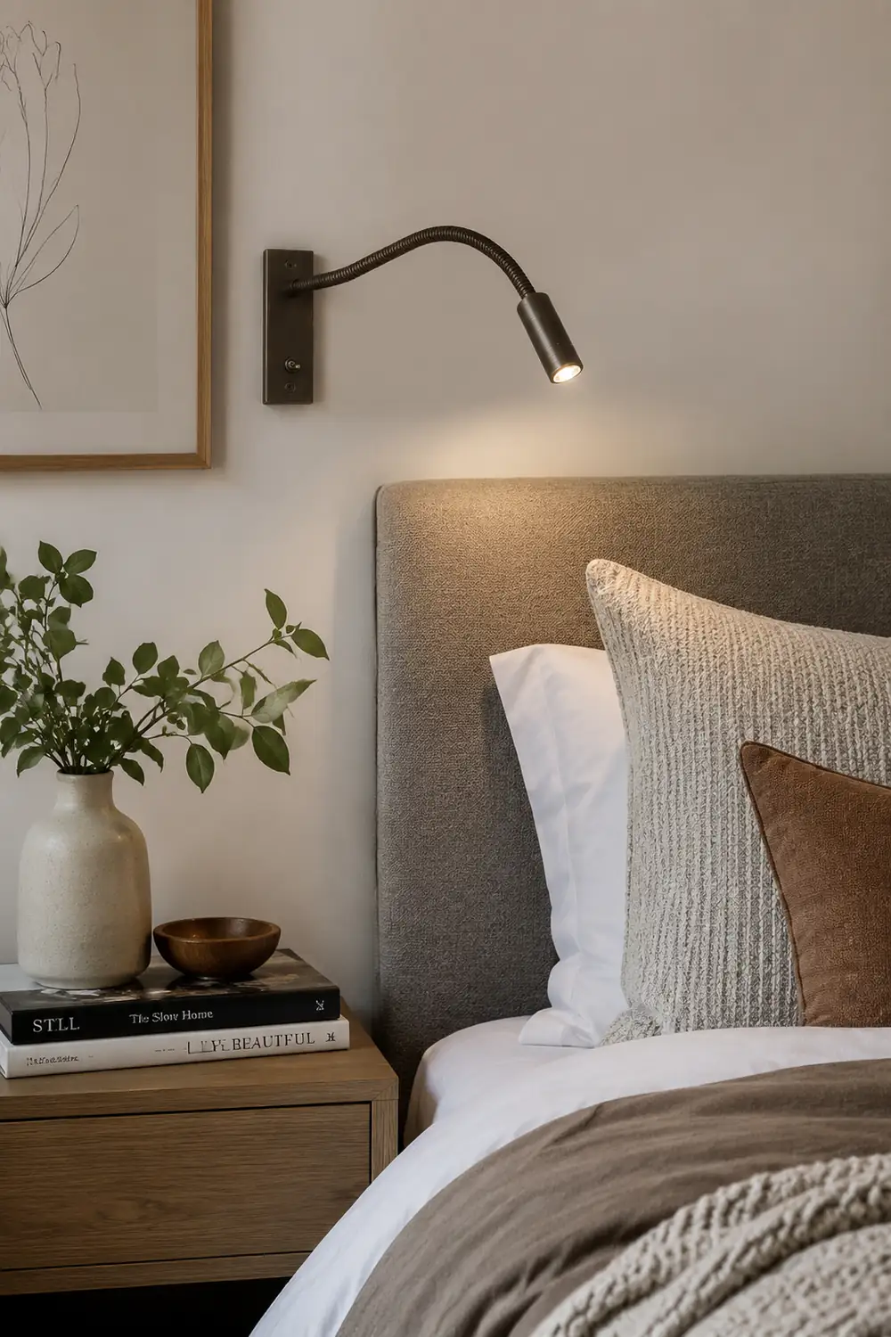 LED Bedroom Art Deco Wall Light - Lumpaz