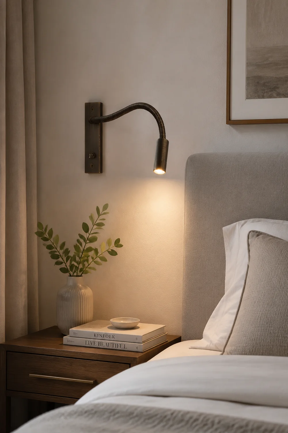 LED Bedroom Art Deco Wall Light - Lumpaz