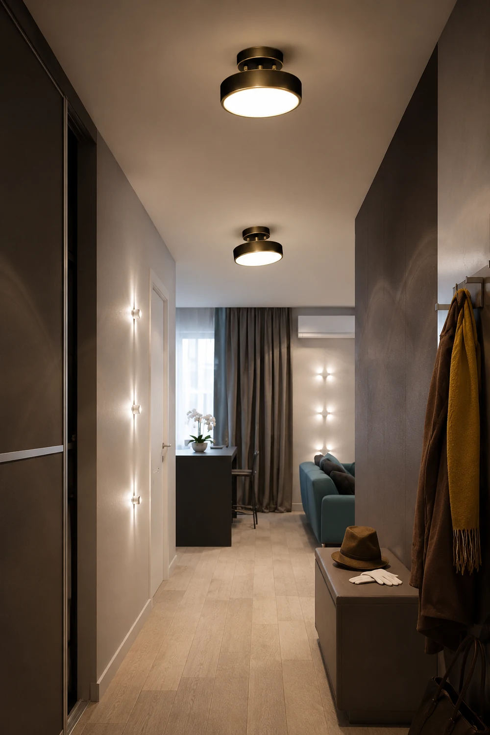 Nordic Industrial Simple Round LED Ceiling Light - Lumpaz