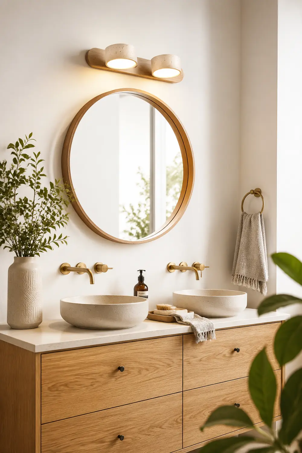 Travertine Duo Wall Light - Lumpaz