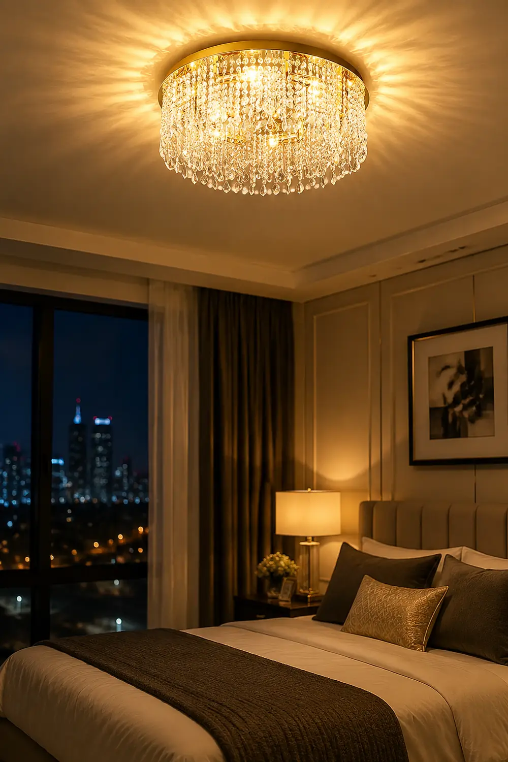 Beirio Crystal Ceiling Lamp - Lumpaz