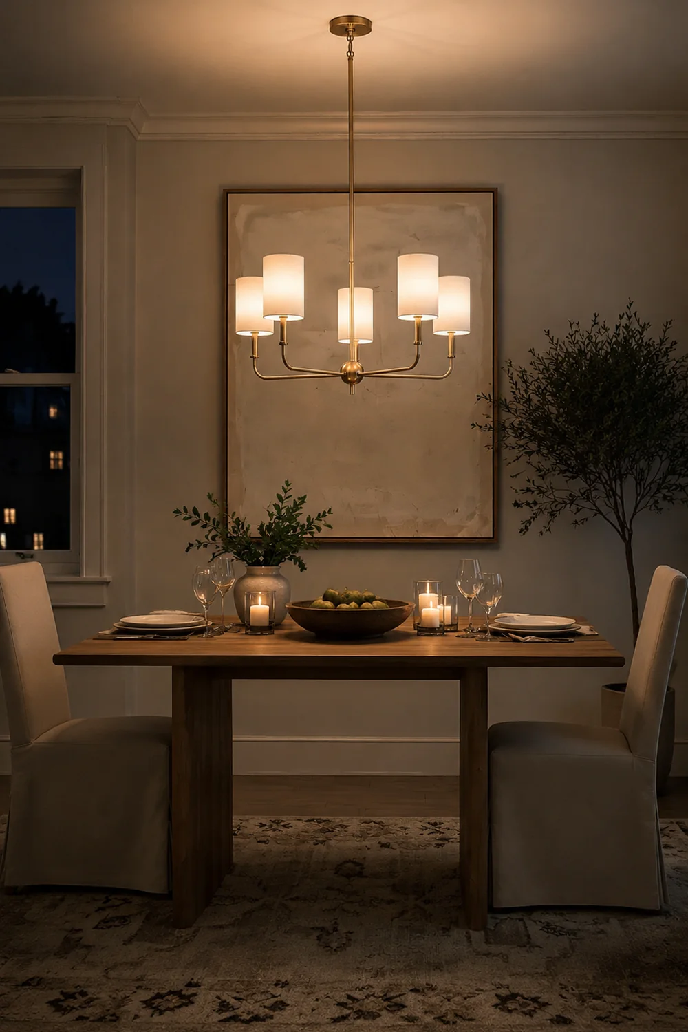 Foxdale Brass Chandelier - Lumpaz