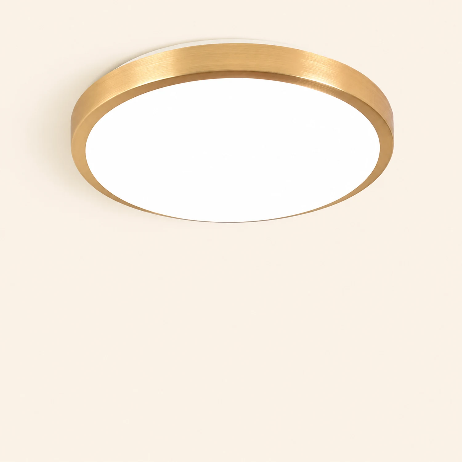 Gold Vintage Round Flush Mount Ceiling Light - Lumpaz