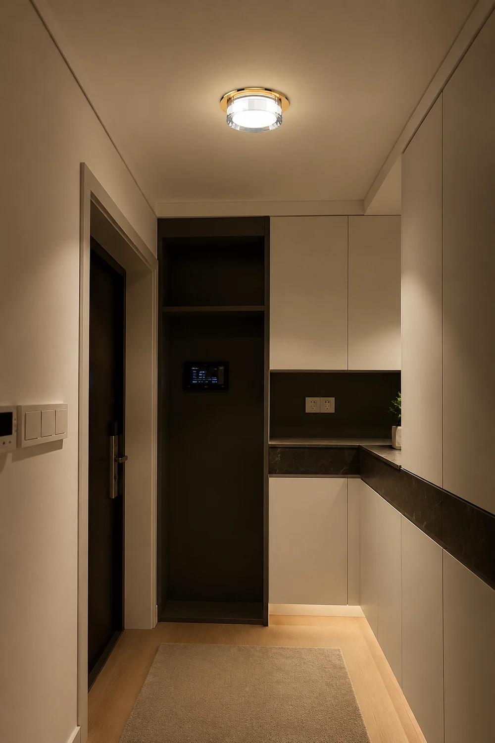 Mini Hallway LED Crystal Ceiling Light - Lumpaz