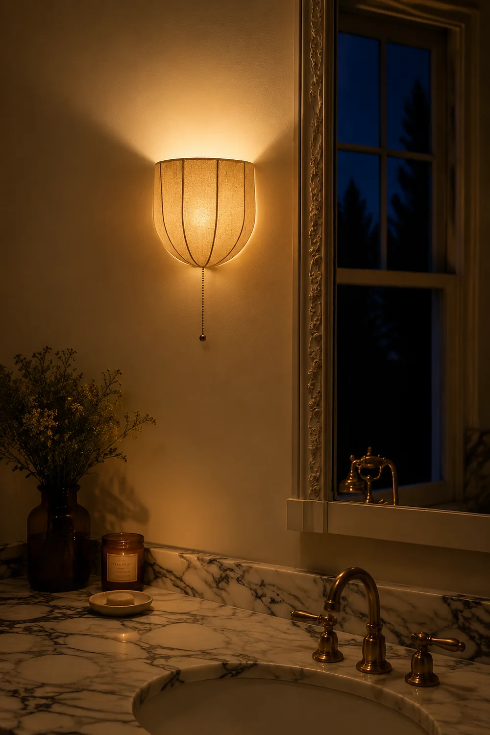 Sienna Linen Wall Sconce - Lumpaz