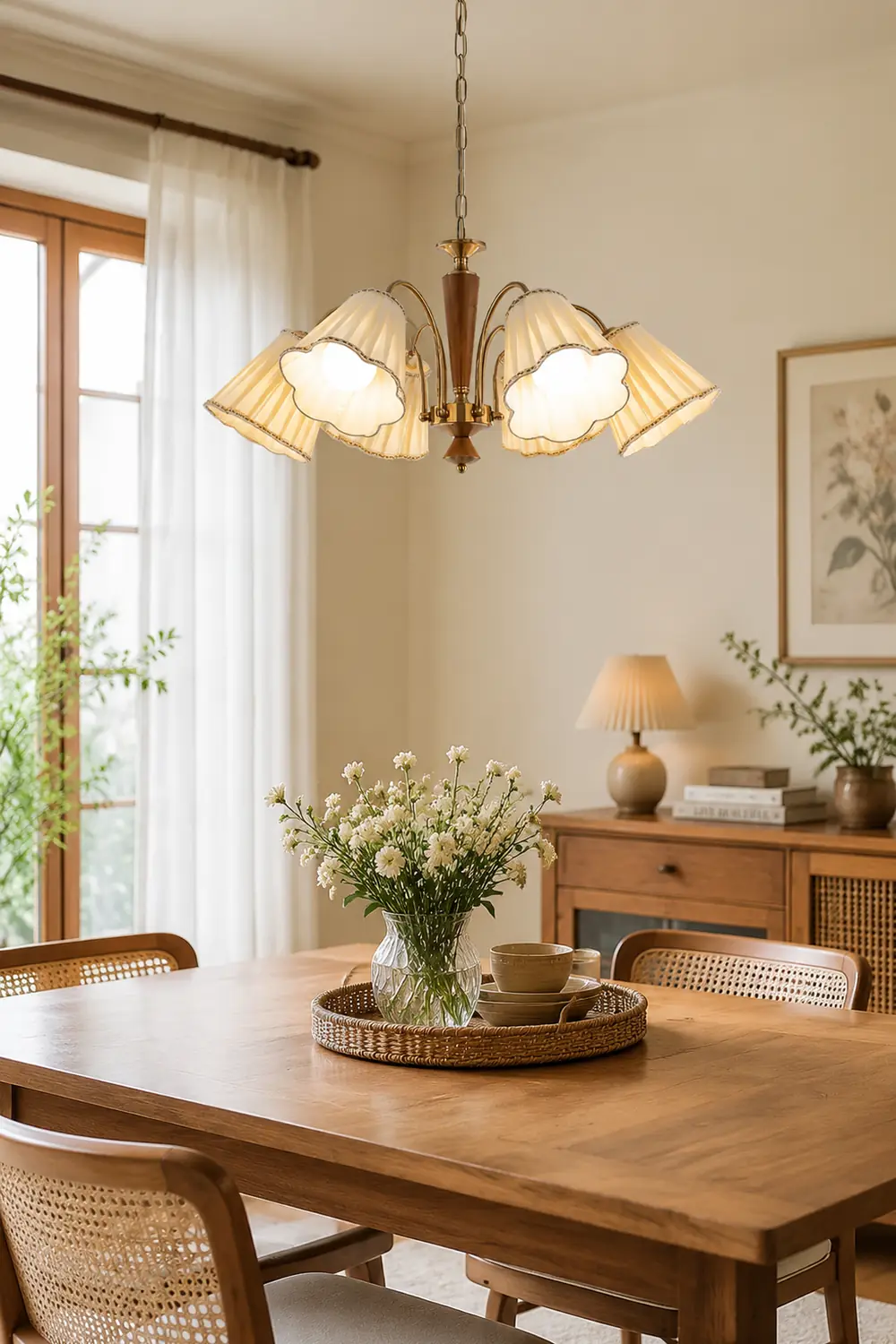 Florentine Fabric Chandelier - Lumpaz