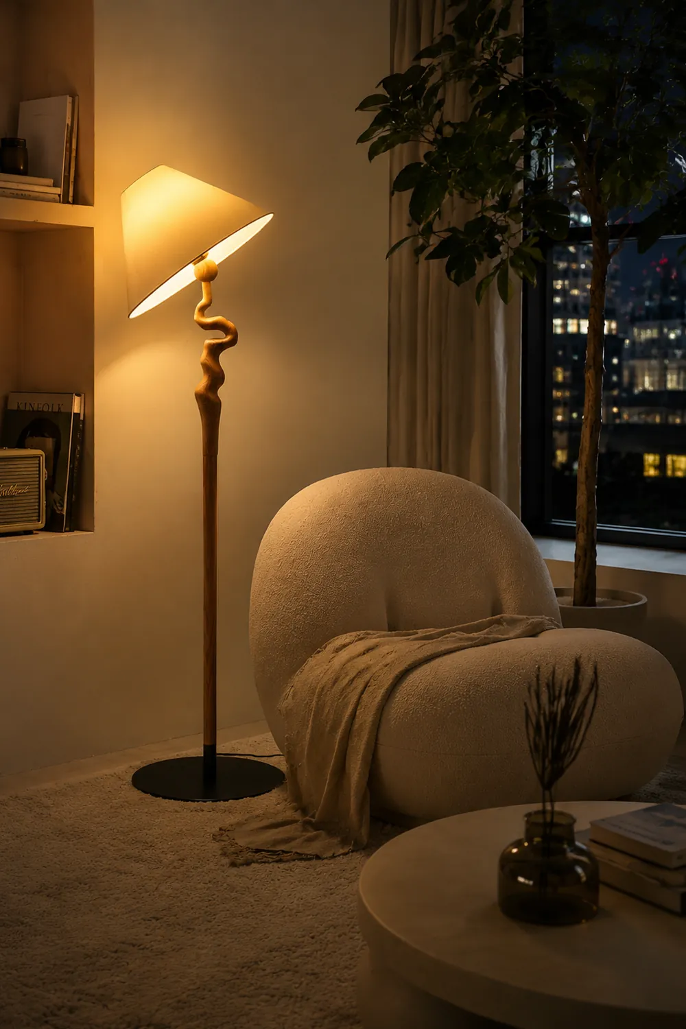 Serpentine Twist Floor Lamp - Lumpaz