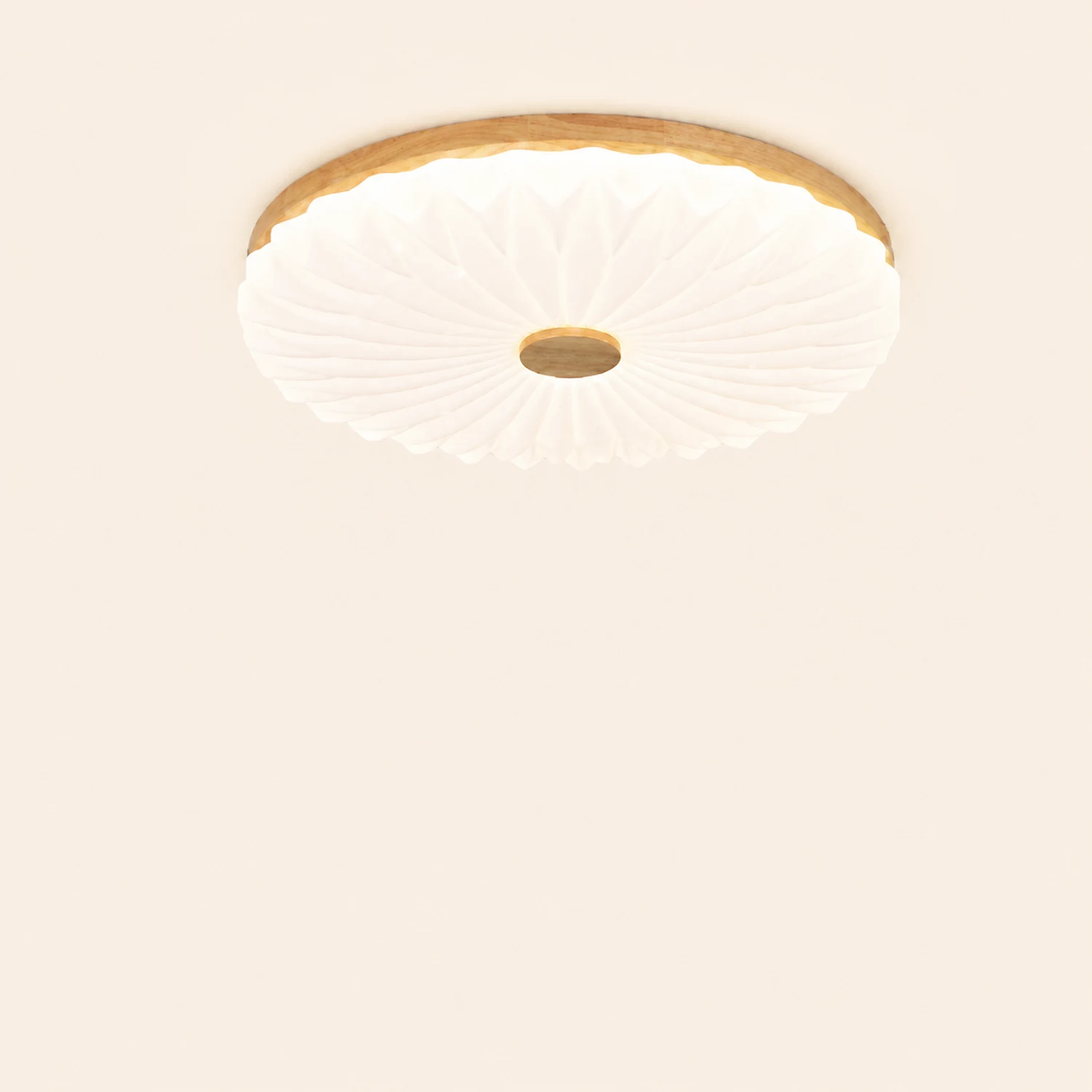 Vintage White Round LED Ceiling Light - Lumpaz
