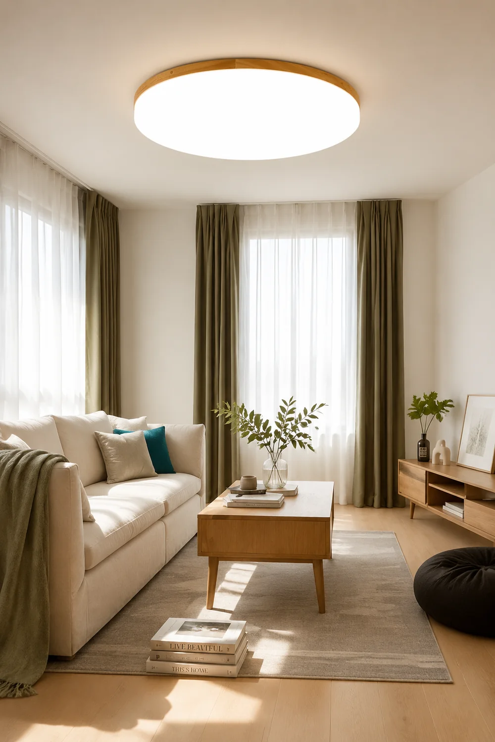 Simple Round Acrylic LED Ceiling Light - Lumpaz