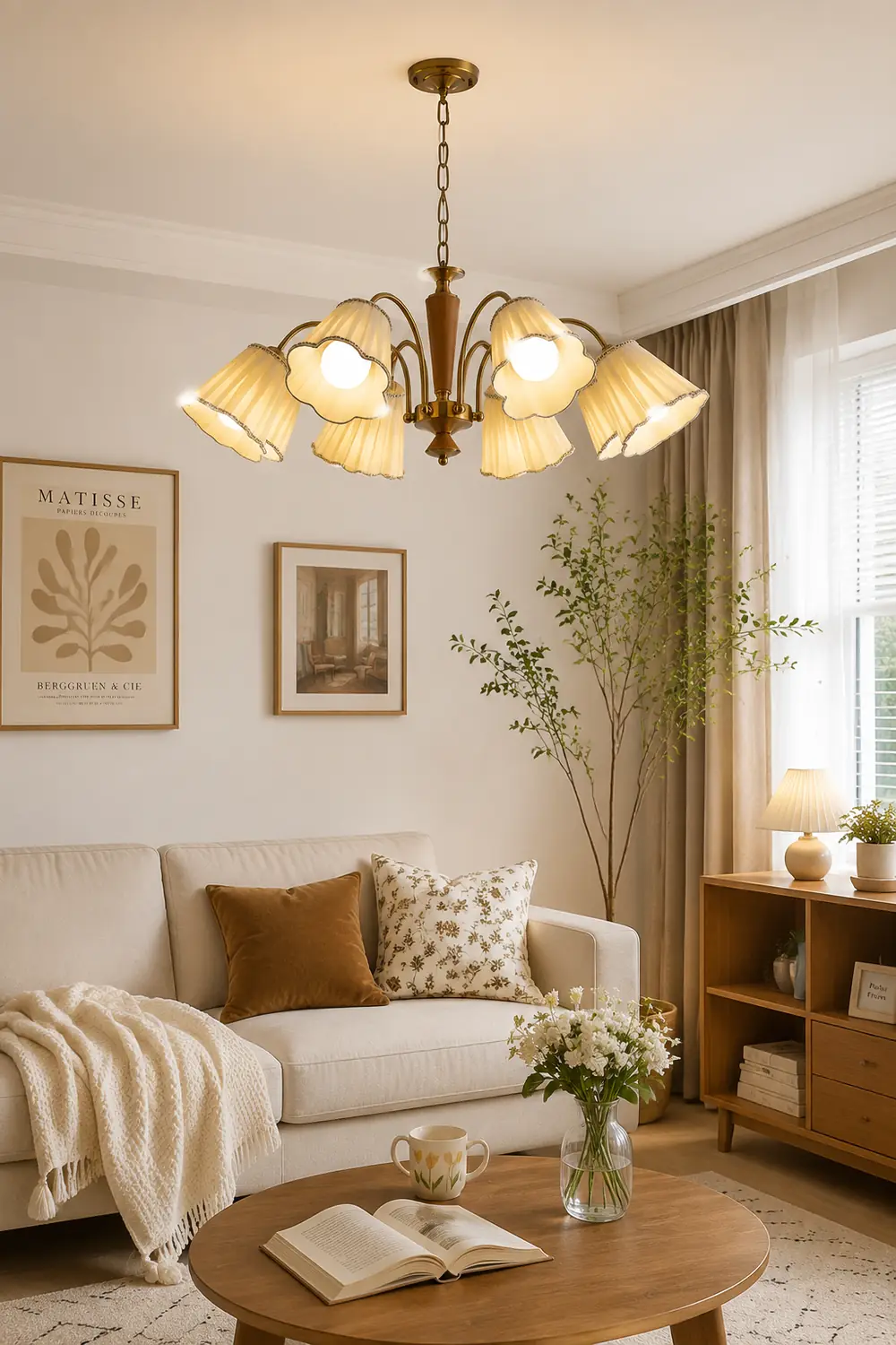 Florentine Fabric Chandelier - Lumpaz