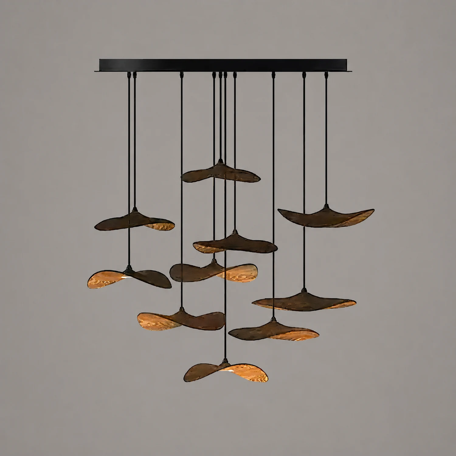 Empty Leaf Chandelier - Lumpaz