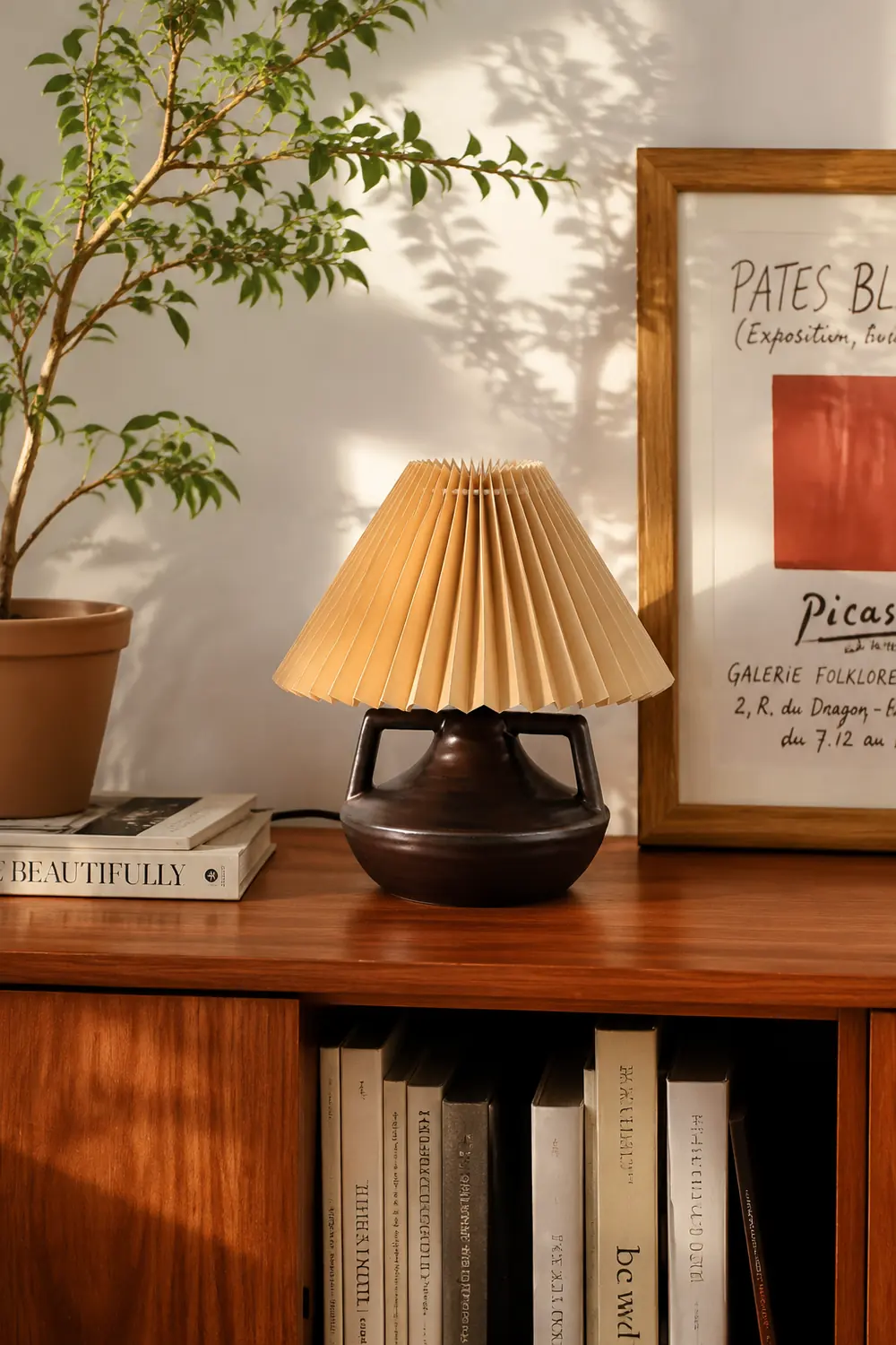 Navia Pleated Table Lamp - Lumpaz