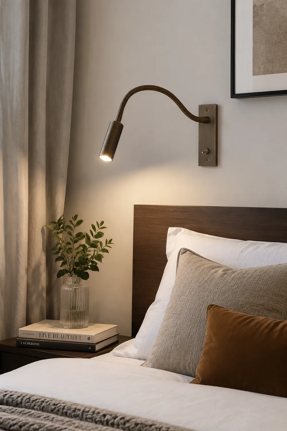 LED Bedroom Art Deco Wall Light - Lumpaz