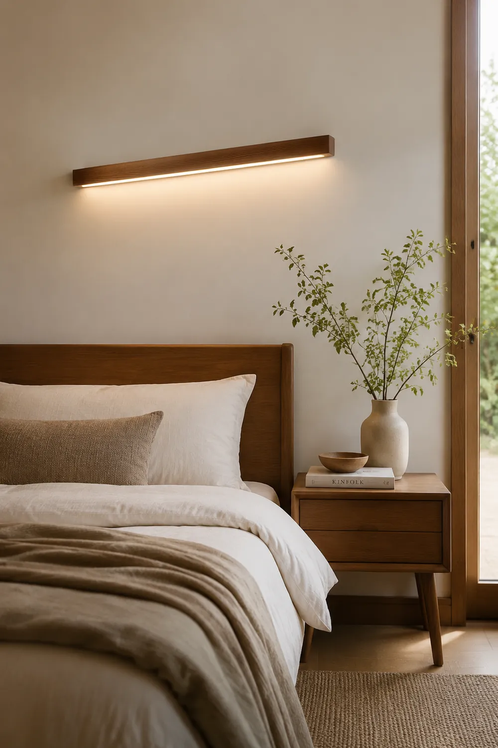 Arlo Linear Wood Wall Light - Lumpaz