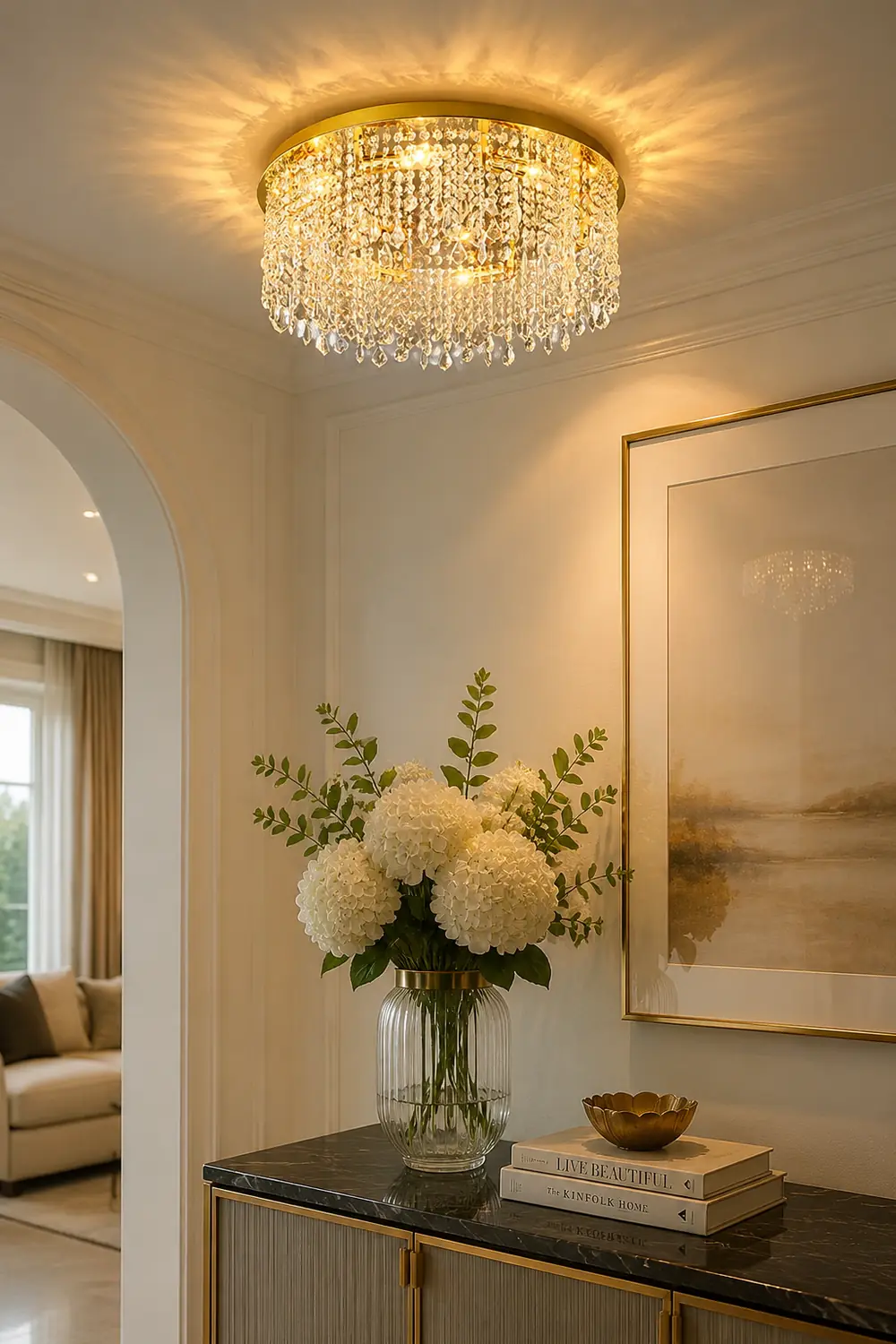 Beirio Crystal Ceiling Lamp - Lumpaz