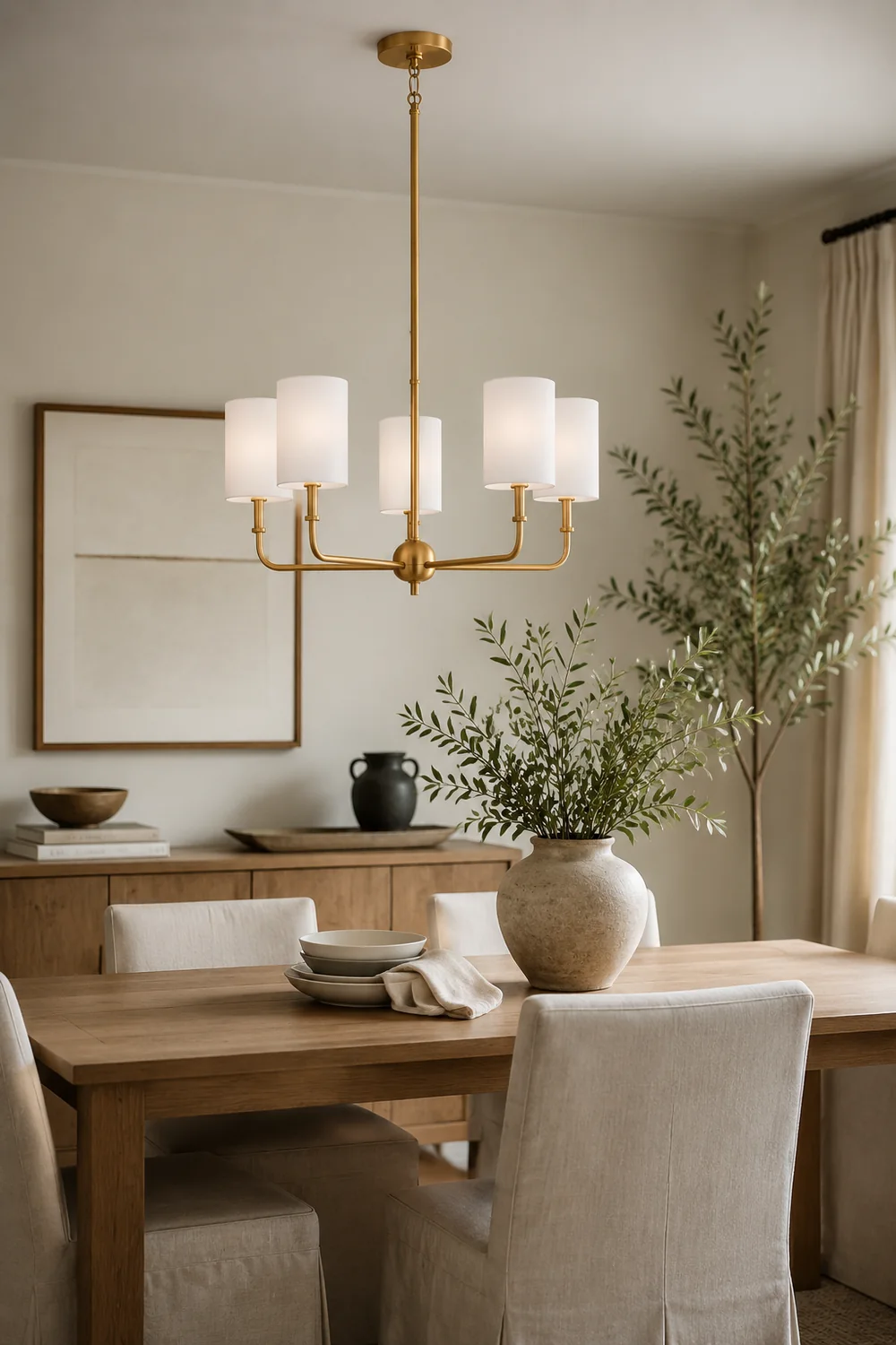Foxdale Brass Chandelier - Lumpaz