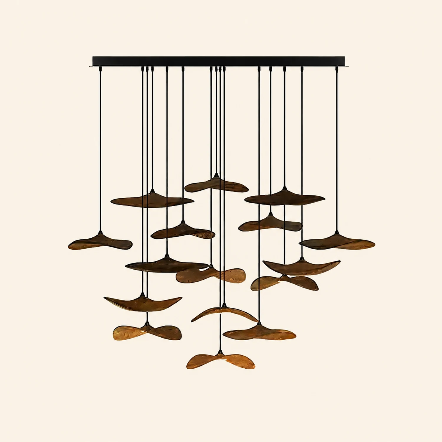 Empty Leaf Chandelier - Lumpaz