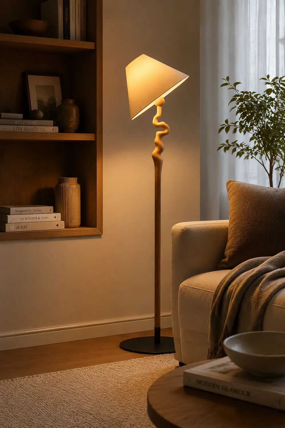 Serpentine Twist Floor Lamp - Lumpaz