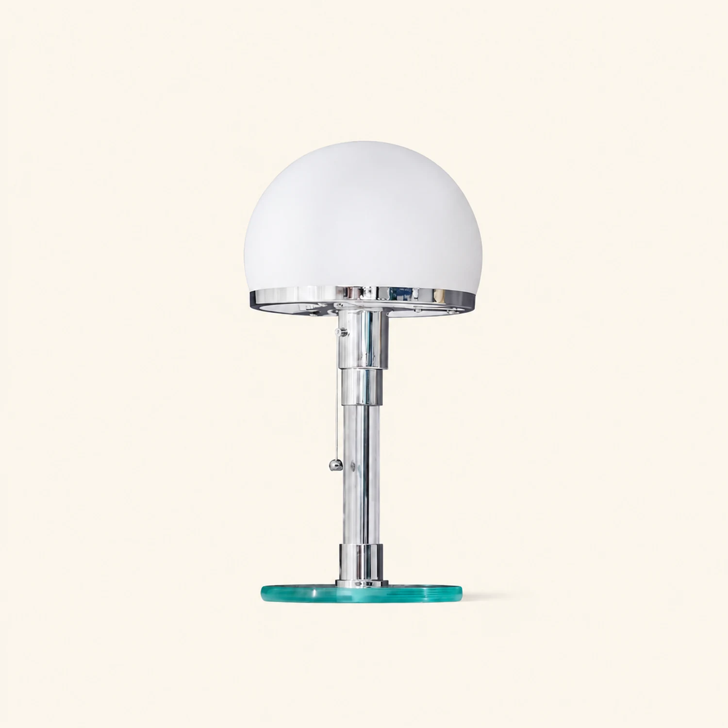 Hemispherical Chrome Table Lamp - Lumpaz