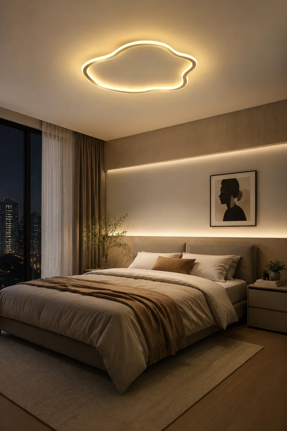 Creative Irregularly Flush Mount Ceiling Light - Lumpaz