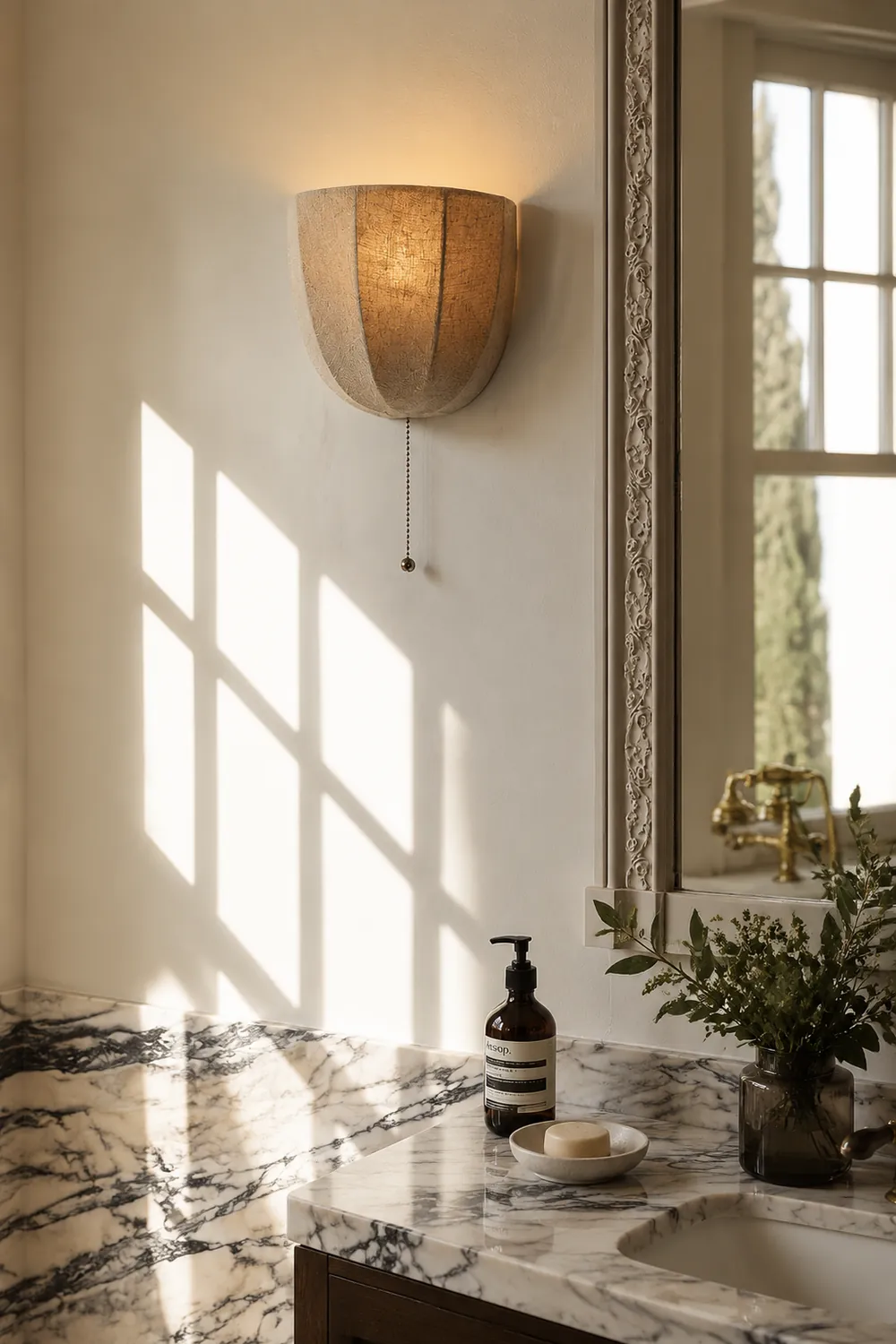 Sienna Linen Wall Sconce - Lumpaz