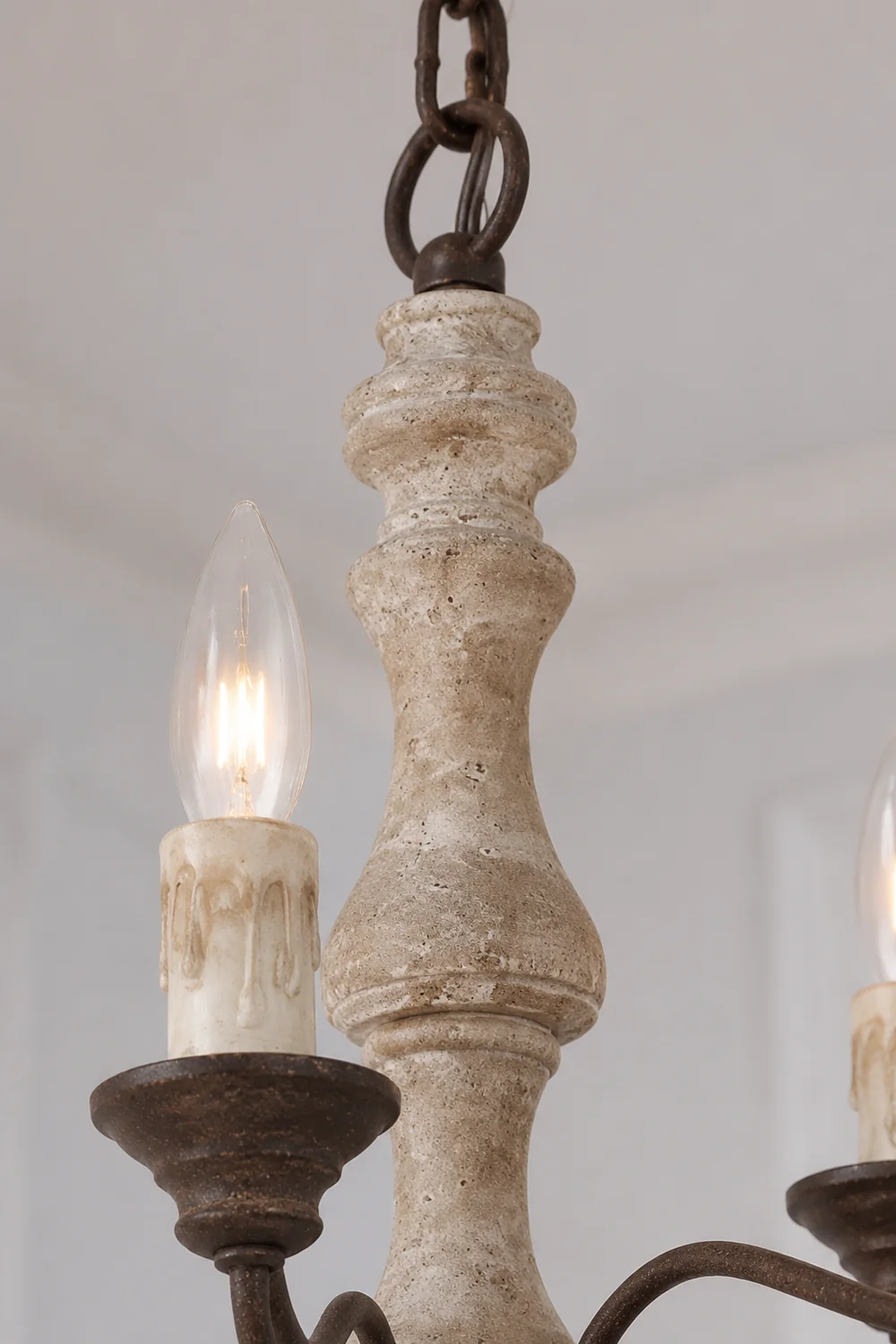 Candlestick Farmhouse chandelier - Lumpaz