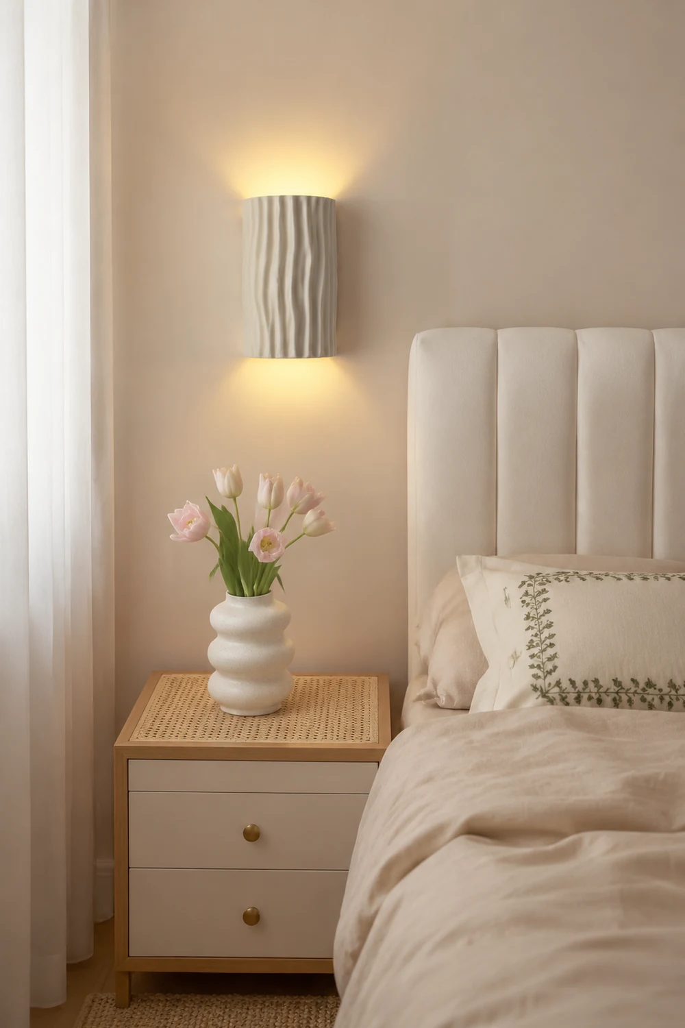 Pleated Resin Wall Lamp - Lumpaz