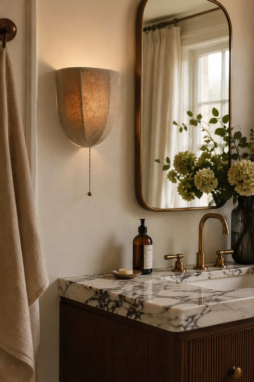 Sienna Linen Wall Sconce - Lumpaz
