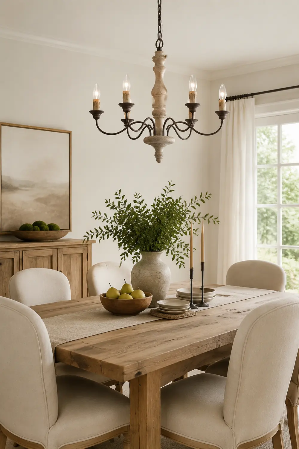 Candlestick Farmhouse chandelier - Lumpaz