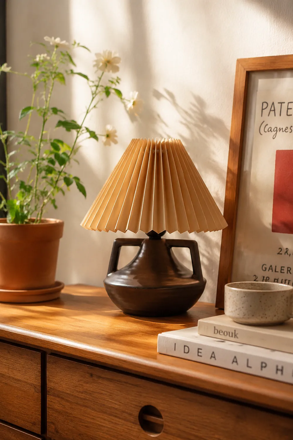 Navia Pleated Table Lamp - Lumpaz