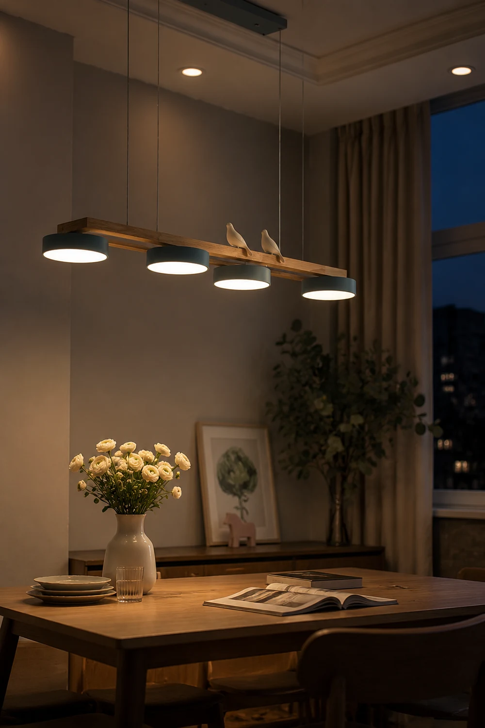 Sienna Bird Long Chandelier - Lumpaz