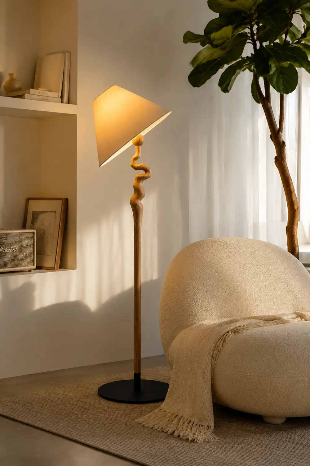 Serpentine Twist Floor Lamp - Lumpaz