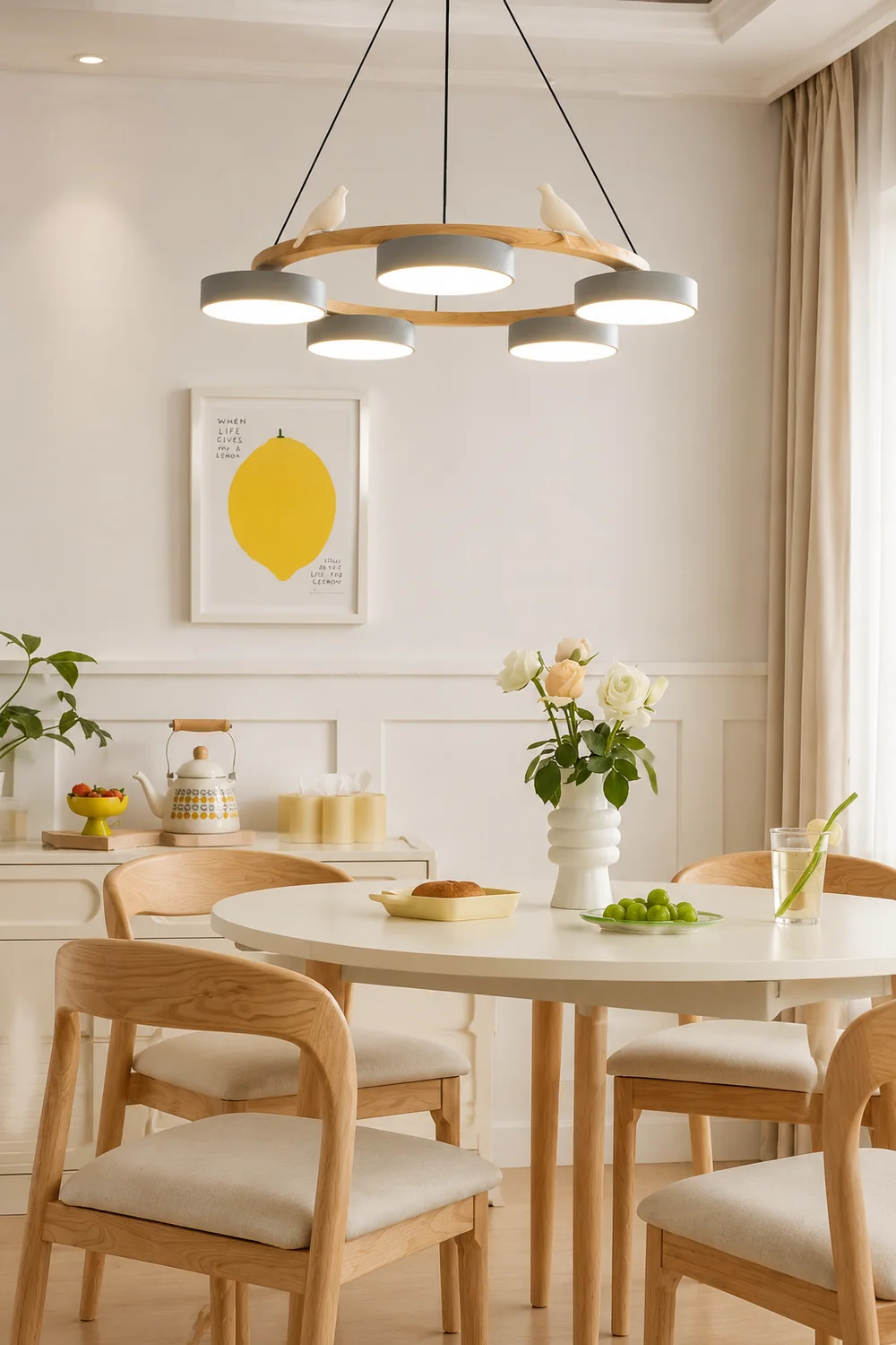 Sienna Bird Round Chandelier - Lumpaz