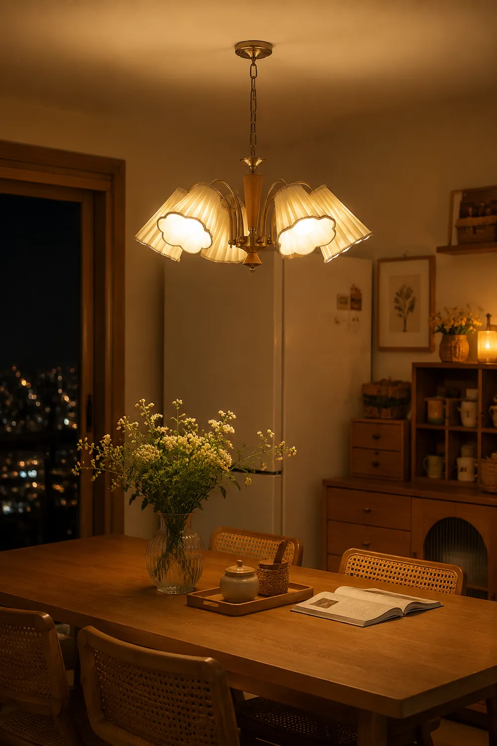 Florentine Fabric Chandelier - Lumpaz