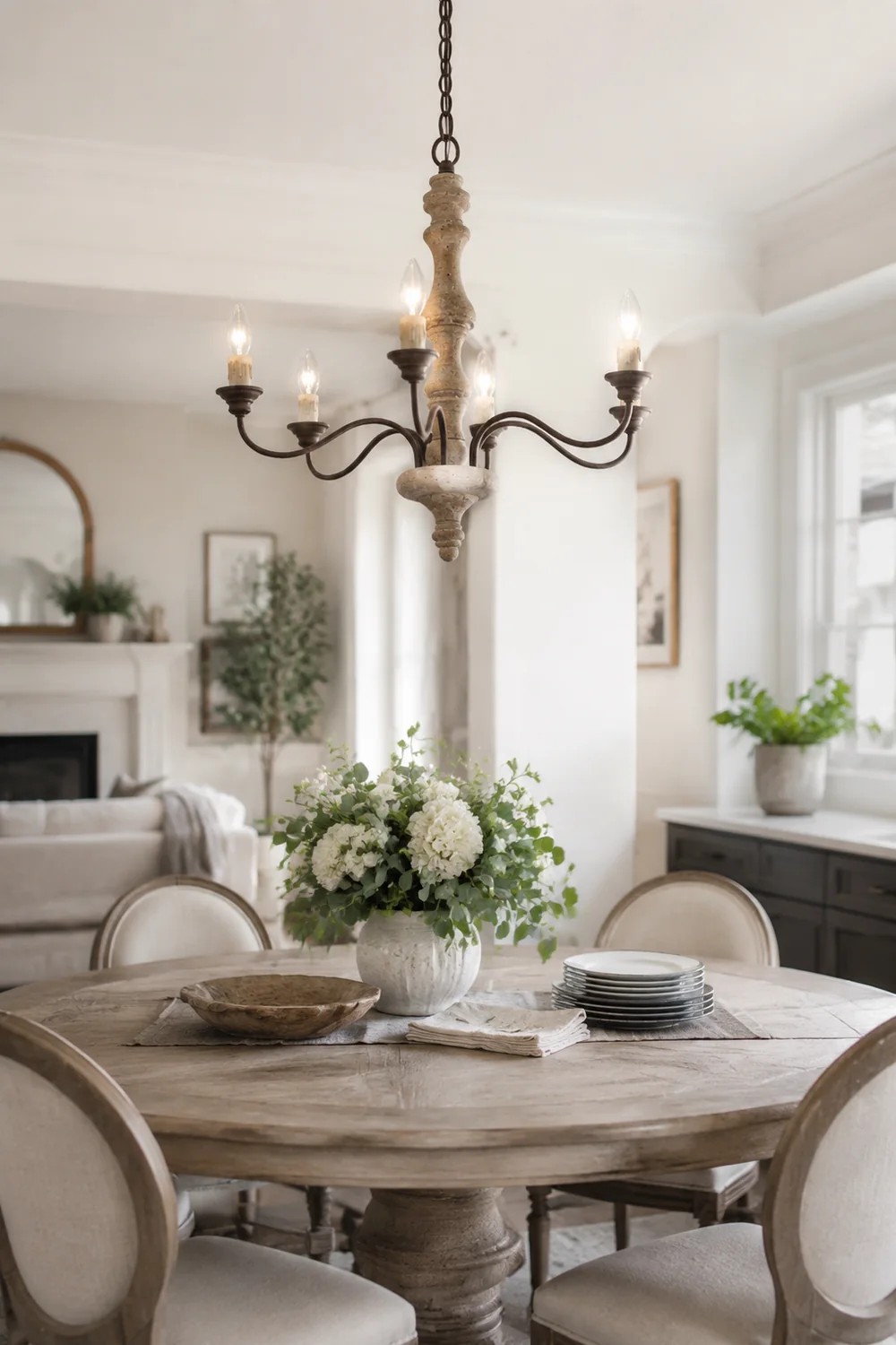 Candlestick Farmhouse chandelier - Lumpaz