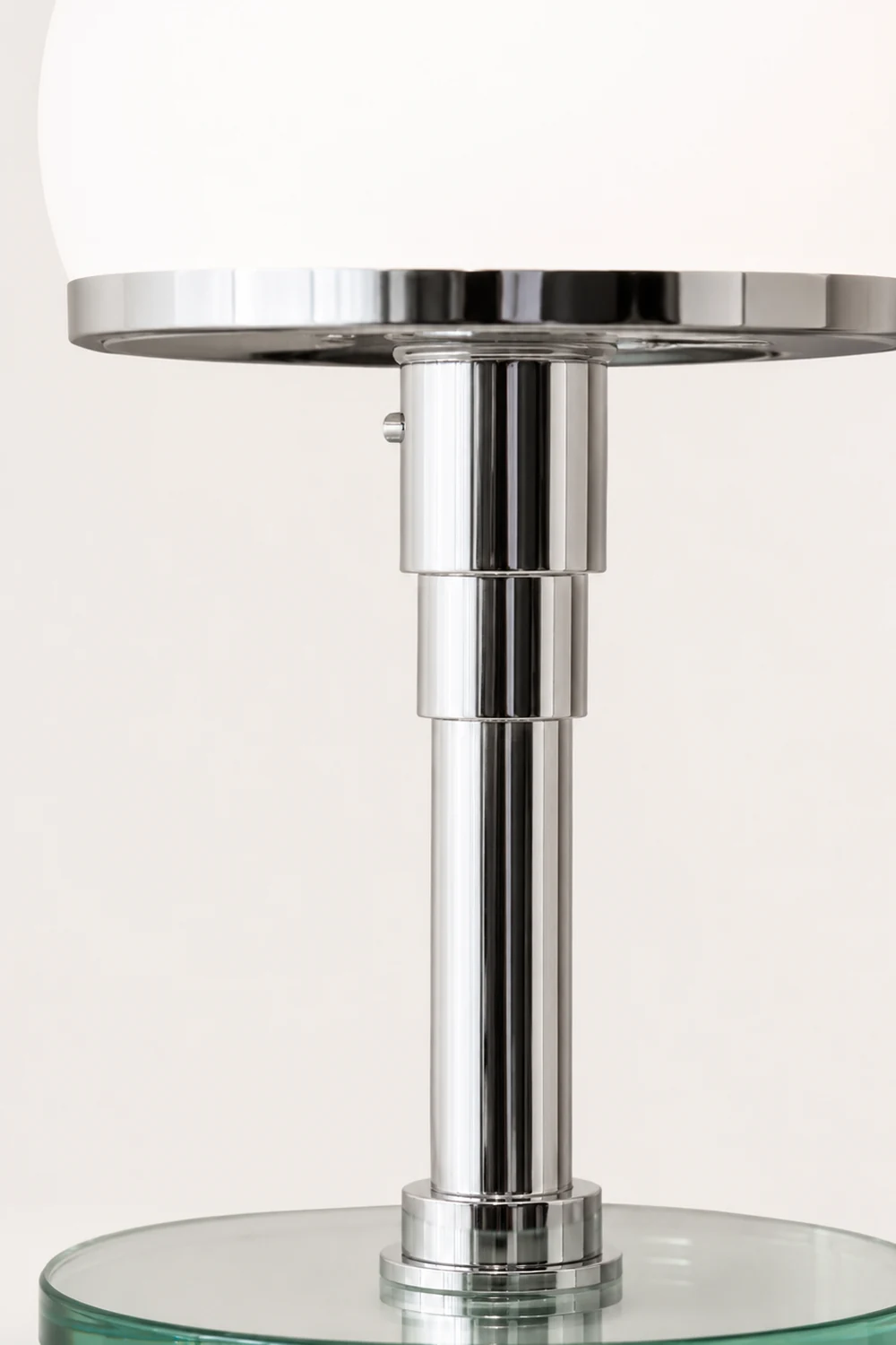 Hemispherical Chrome Table Lamp - Lumpaz